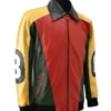 David Puddy 8 Ball Leather bomber Jacket