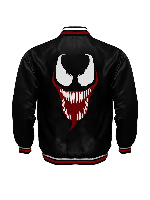 Eddie Brock Venom Varsity Letterman black Jacket