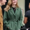 Elle Fanning A Complete Unknown Green Coat