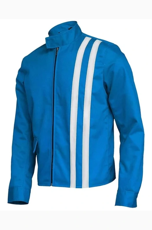 Elvis Presley Speedway Leather Blue Jacket