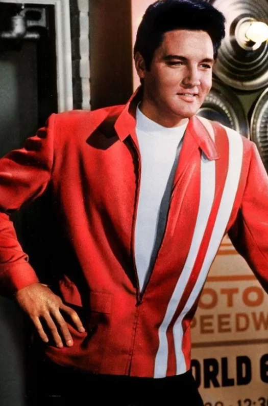 Elvis Presley Speedway Red Leather Jacket