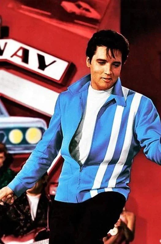 Elvis Presley Speedway Steve Grayson Blue Cotton Jacket