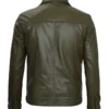 Fernando Men's Dark Green Real Leather Jacket