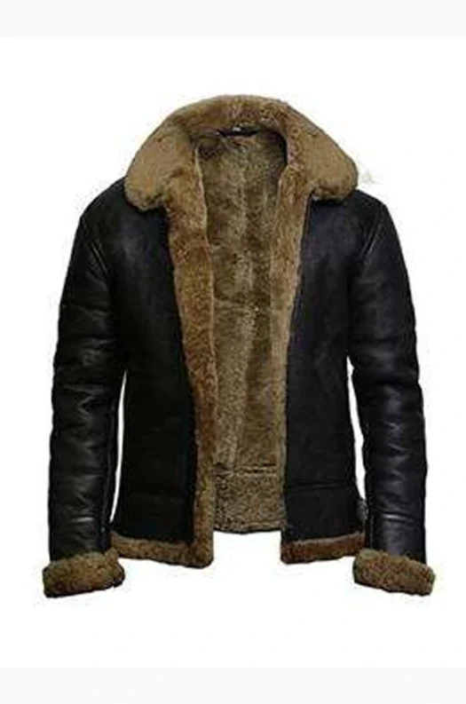 GINGER FUR COLLAR SHEARLING JACKET