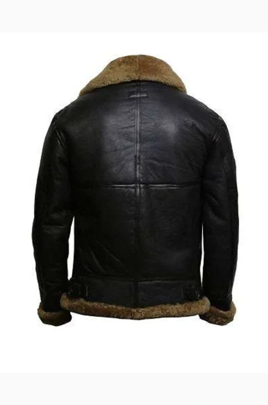 GINGER FUR COLLAR SHEARLING LEATHER JACKET