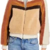 Gina Dabrowski B Positive Annaleigh Ashford Fur Striped Jacket