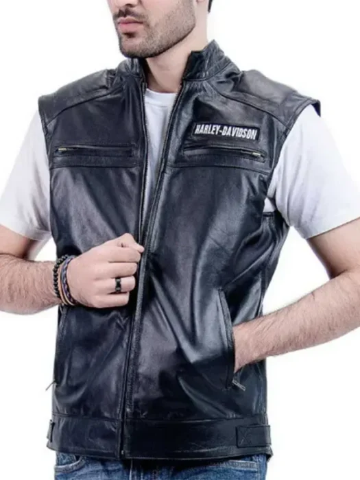 Harley Davidson Biker Leather Vest