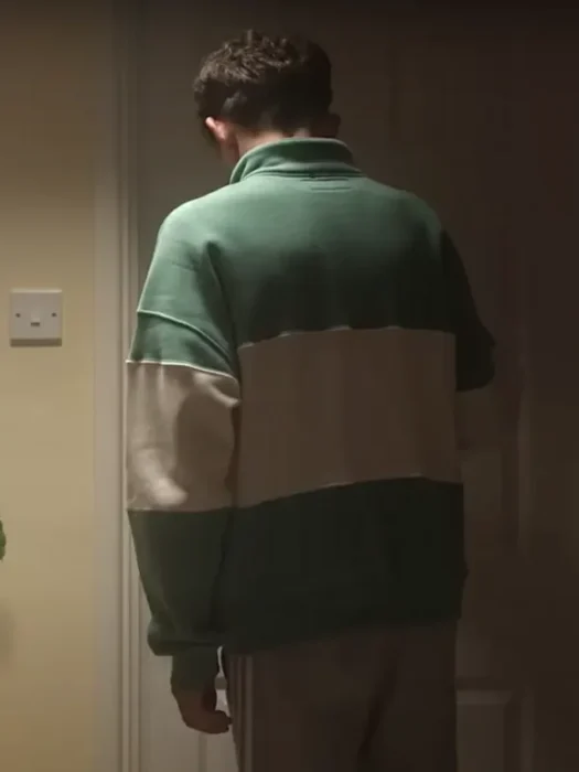 Heartstopper S03 Nick Nelson Green White Sweatshirt