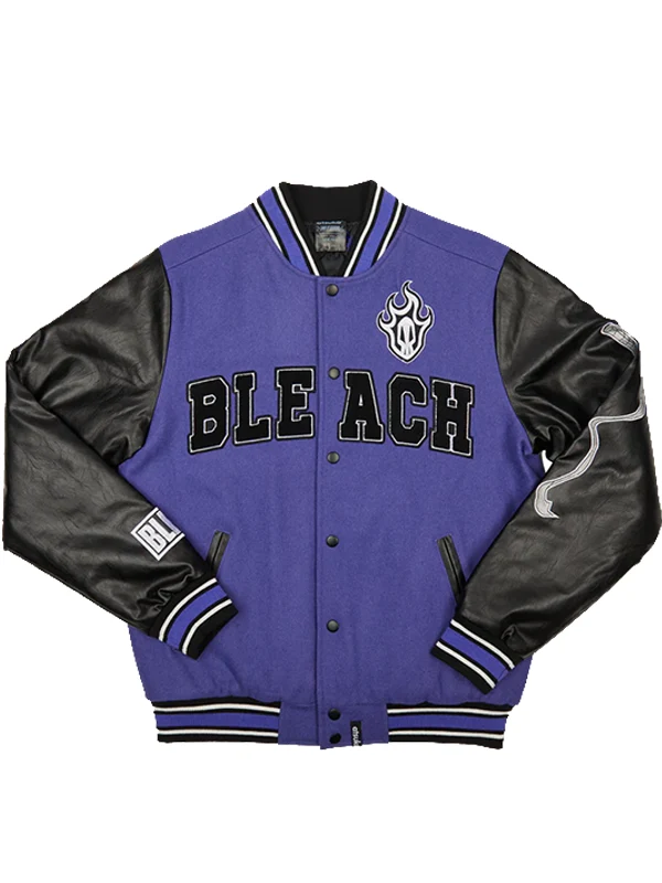 Ichigo Kurosaki Purple Varsity Jacket