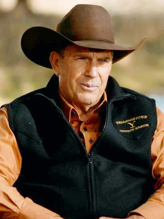 John Dutton Black Vest Yellowstone Season 5