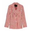 Lily Collins Emily in Paris Vivante Stripe Blazer