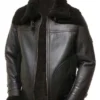 MEN WINTERGUARD BLACK SHEARLING JACKET