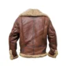 MEN’S FUR AVIATOR BROWN JACKET