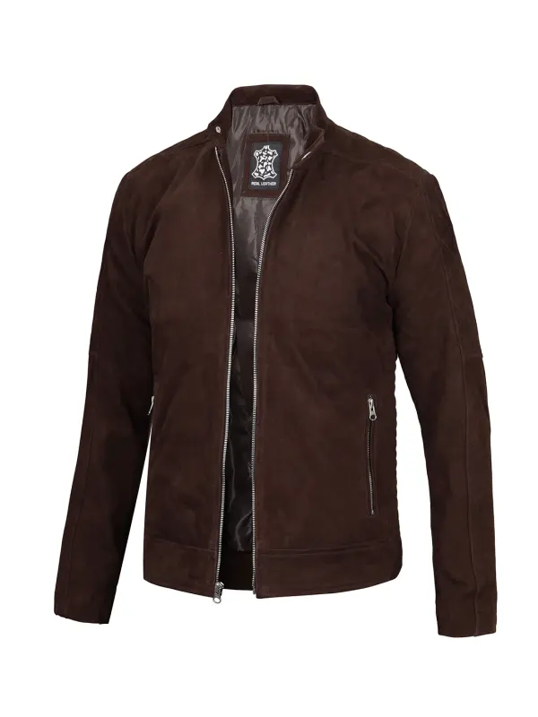 Men’s Classic Brown Suede Jacket