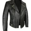 Mens Elite Patrol Biker Leather Jacket