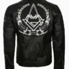 Mens Leather Love Black Jacket