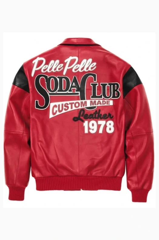 Mens Pelle Pelle Custom Made Soda Club Leather Jacket