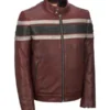 Mens Retro Red Waxed Jacket