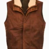 Mens Shearling Leather Vest