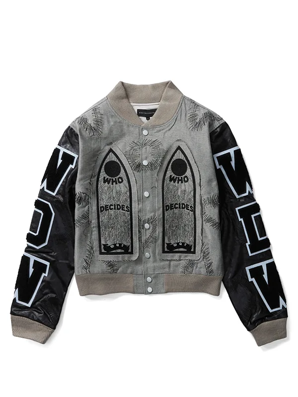 Namesake  Grey Varsity Jacket