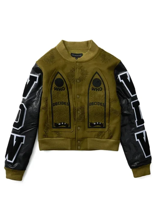 Namesake Varsity Jacket Leather Sleeves