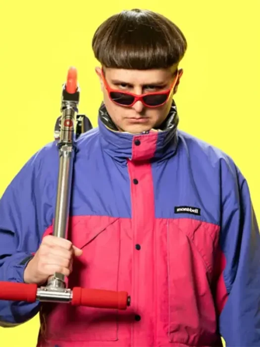 Oliver Tree Let Me Down Pink and Purple Jacket