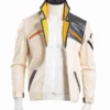 Phoenix Valorant Fiery White Leather Jacket