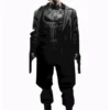 Punisher Jon Bernthal Black Leather Coat