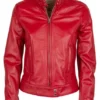 Real Leather Cafe Racer Jacket