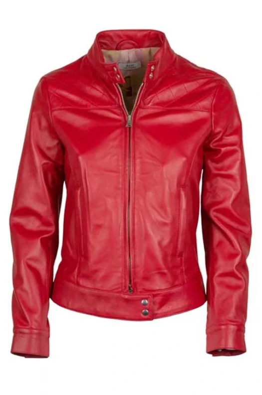 Real Leather Cafe Racer Jacket