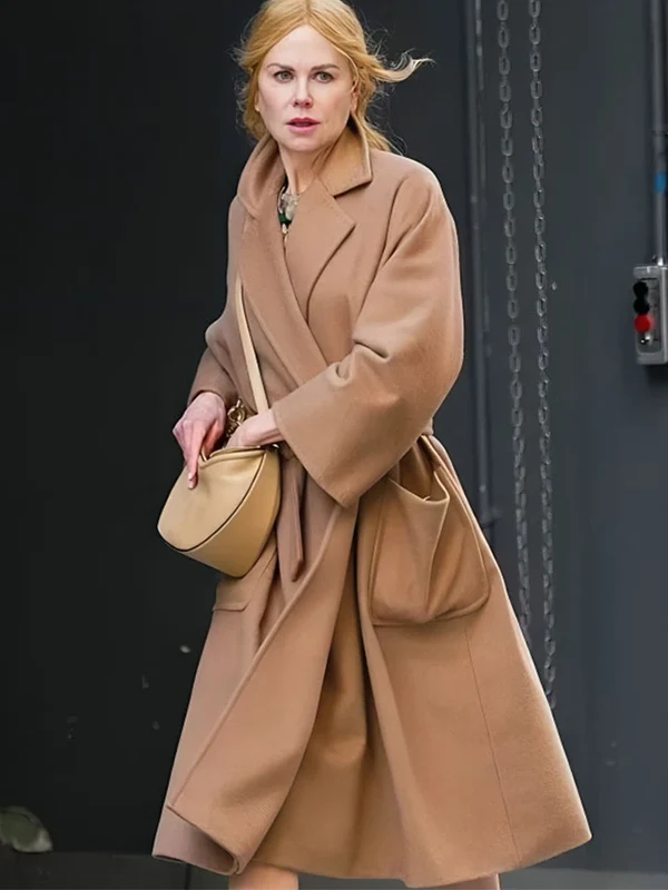 Romy Film Babygirl 2024 Nicole Kidman Wool-Blend Brown Coat