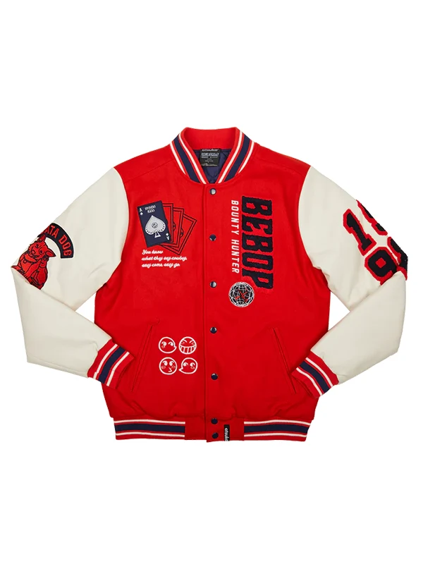 See You Space Cowboy Red Varsity Jacket