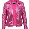 SexLife 2021 Billie Connelly Pink Leather Jacket