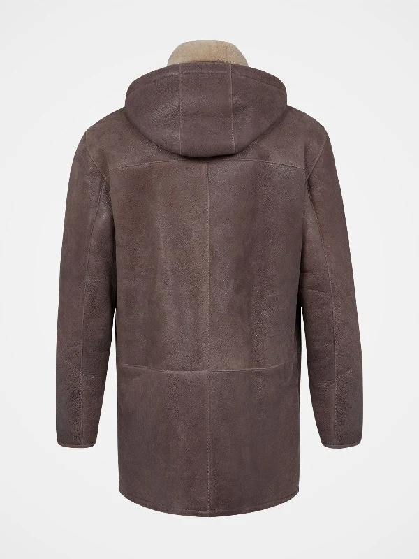 Shearling Duffle Coat For Men’s