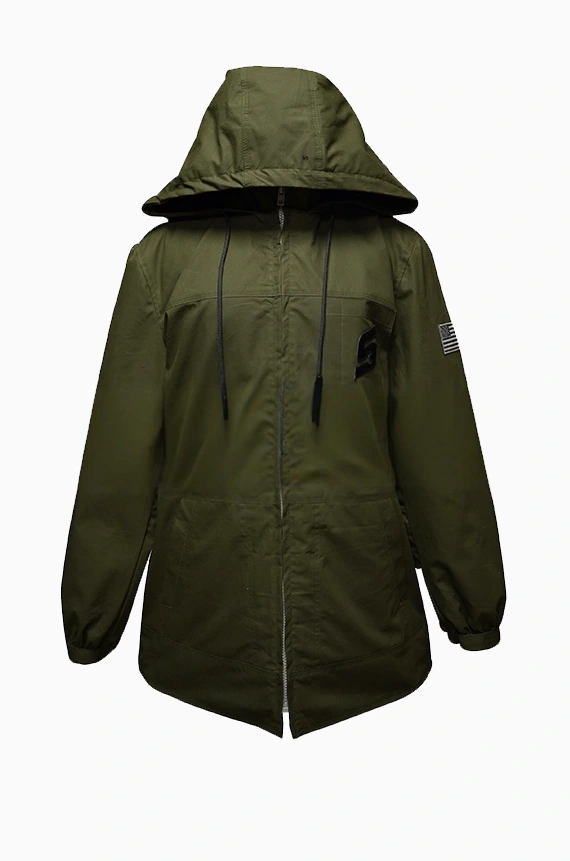 Snap-On Hooded Jacket