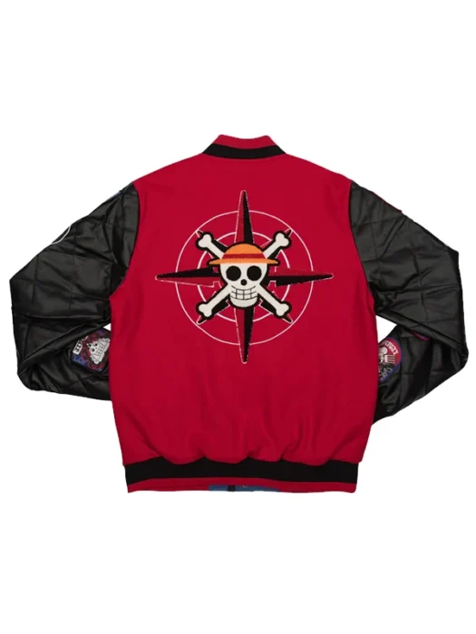 Straw Hat Crew Red Varsity Jacket