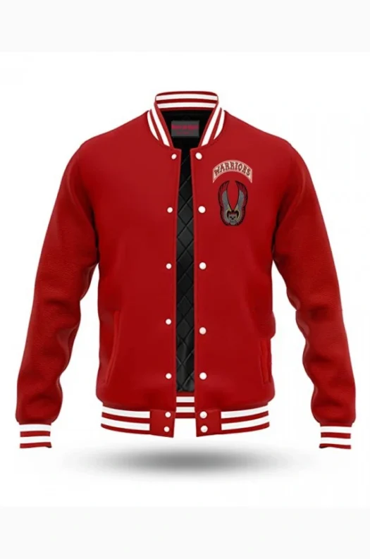 The Warriors Movie Red Wool Bomber Jacket