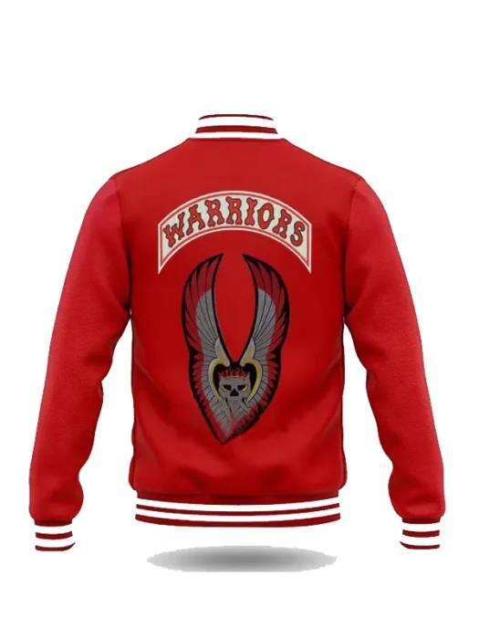 The Warriors Red Bomber Jacket Back