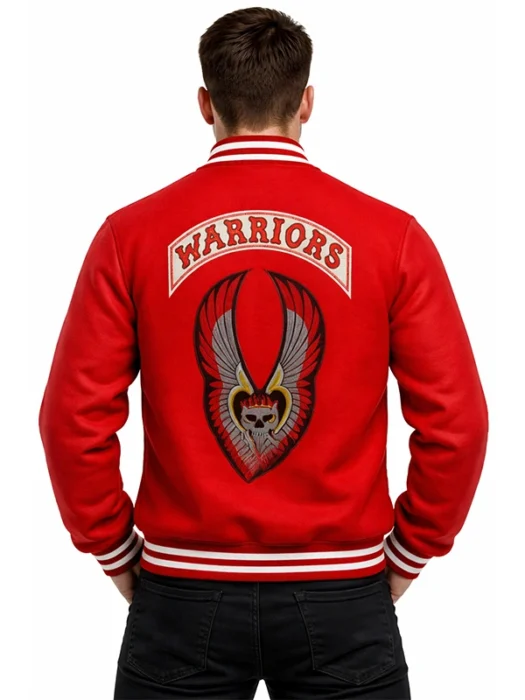 The Warriors Red Bomber Wool Jacket