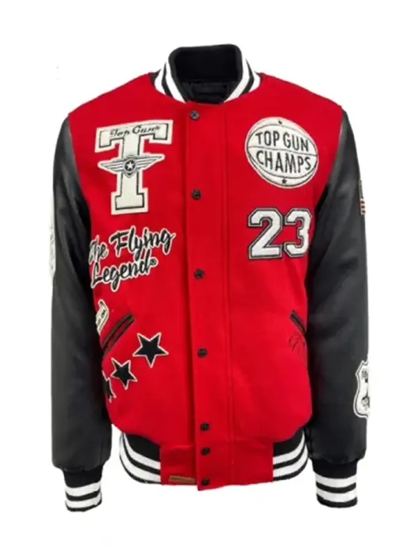 Top Gun Men The Flying Legend Varsity Jacket