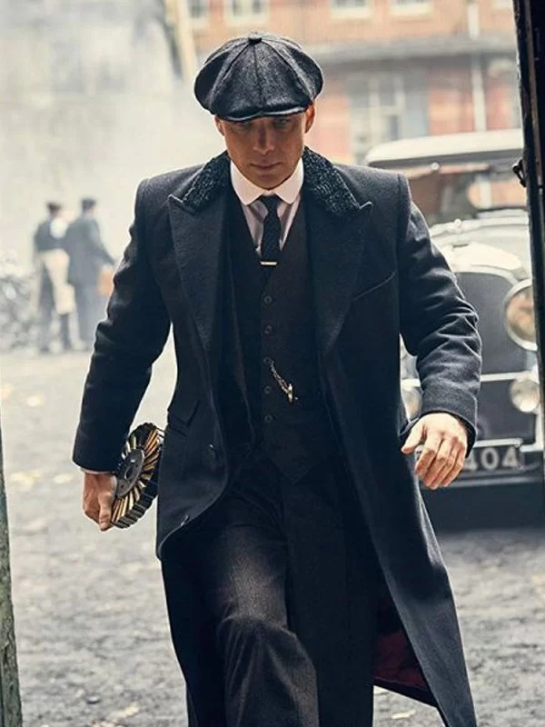 Tv Series Peaky Blinders Thomas Shelby Black Trench Coat