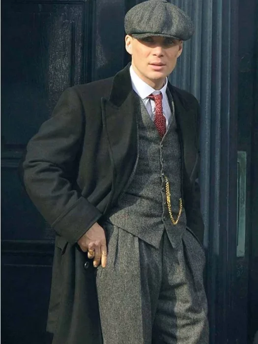 Tv Series Peaky Blinders Thomas Shelby Black Wool Coat