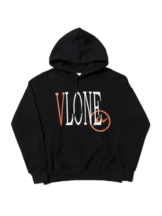 Unisex Vlone Black Pullover Hoodie