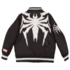 Venom Graphic Printed Lightweight Black Varsity Jacket