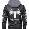 Venom Hooded Biker Jacket