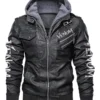 Venom Hooded Biker Leather Jacket