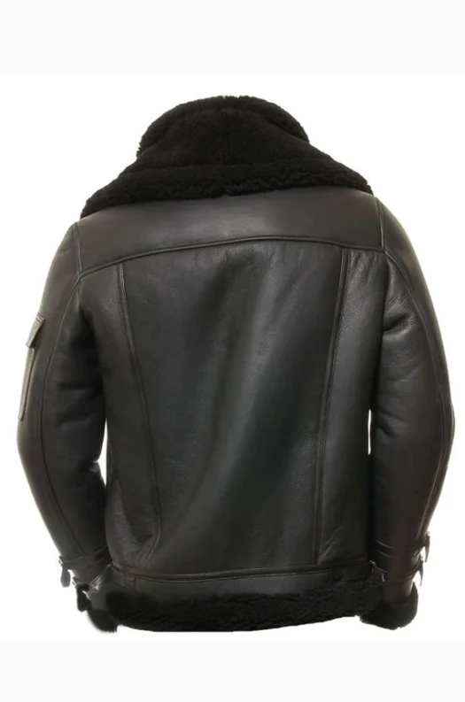 WINTERGUARD BLACK SHEARLING JACKET