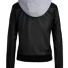 WOMEN’S BOMBER REMOVABLE HOOD JACKET