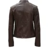 WOMEN’S REAL LEATHER CAFE RACER JACKET