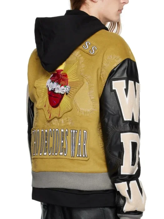 Who Decides War Yellow & Black Namesake Bomber Jacket